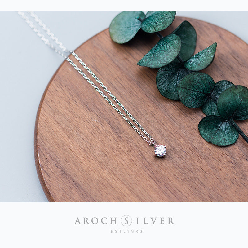 NECKLACE WITH SILVER NECKLACE