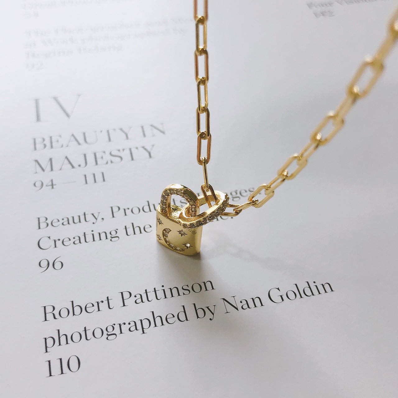 STERLING SILVER DIAMOND NECKLACE