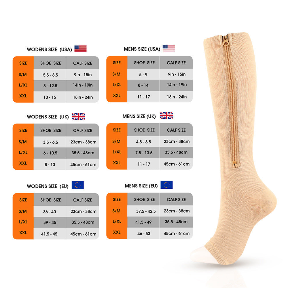 OPEN TOE VENOUS COMPRESSION SOCKS