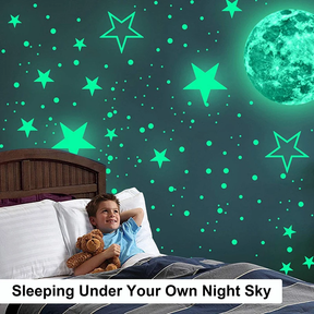 BIG MOON STARS WALL STICKERS