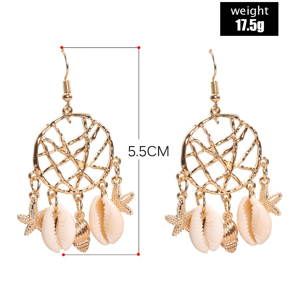 EUROPEAN STARFISH SHELL EARRINGS