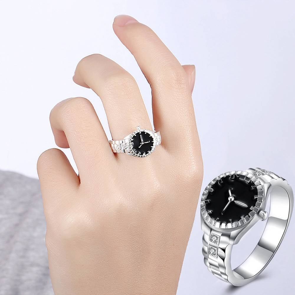 ADJUSTABLE QUARTZ WATCH RING