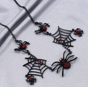 SPOOKY SPIDERWEB JEWELRY SET