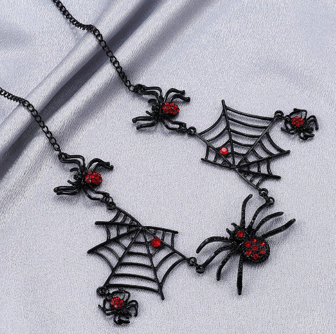 SPOOKY SPIDERWEB JEWELRY SET