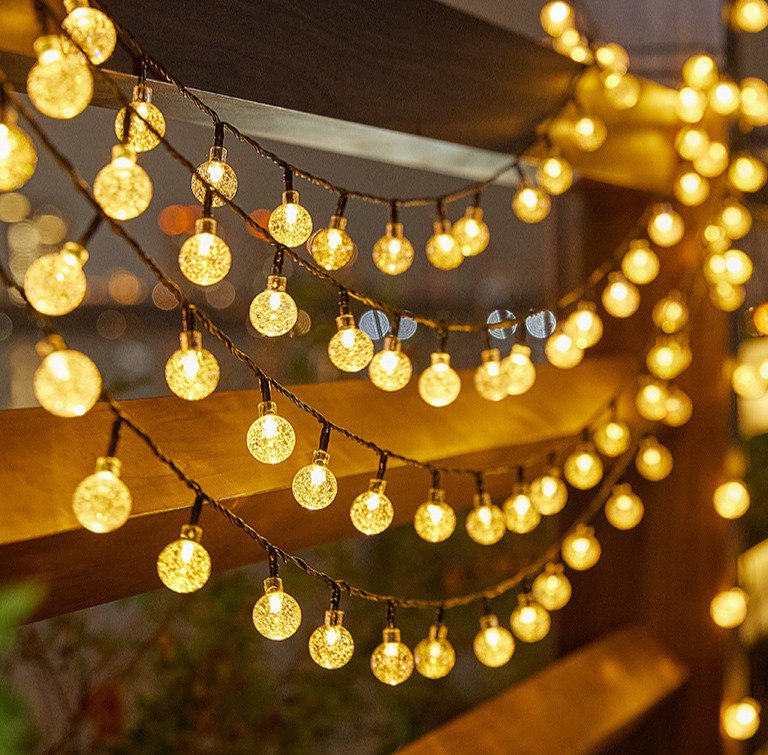 SOLAR LED STRING OUTDOOR LIGHTS