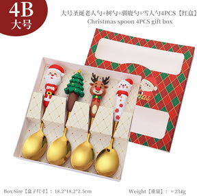 CHRISTMAS SPOON FORK SET