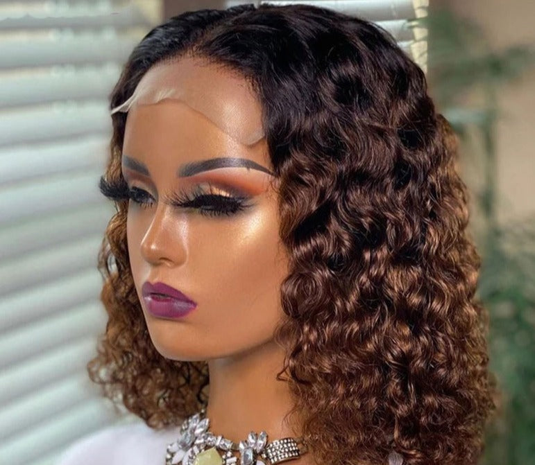 BOB LACE WATER WAVE WIG