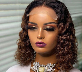 BOB LACE WATER WAVE WIG