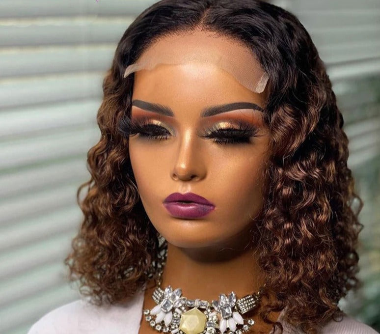 BOB LACE WATER WAVE WIG