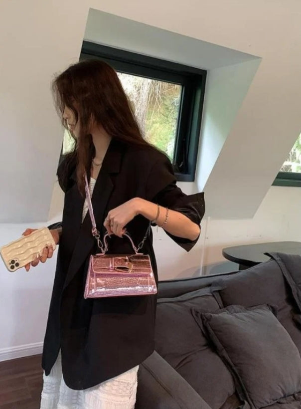 LACQUER LEATHER GLOSSY BAG